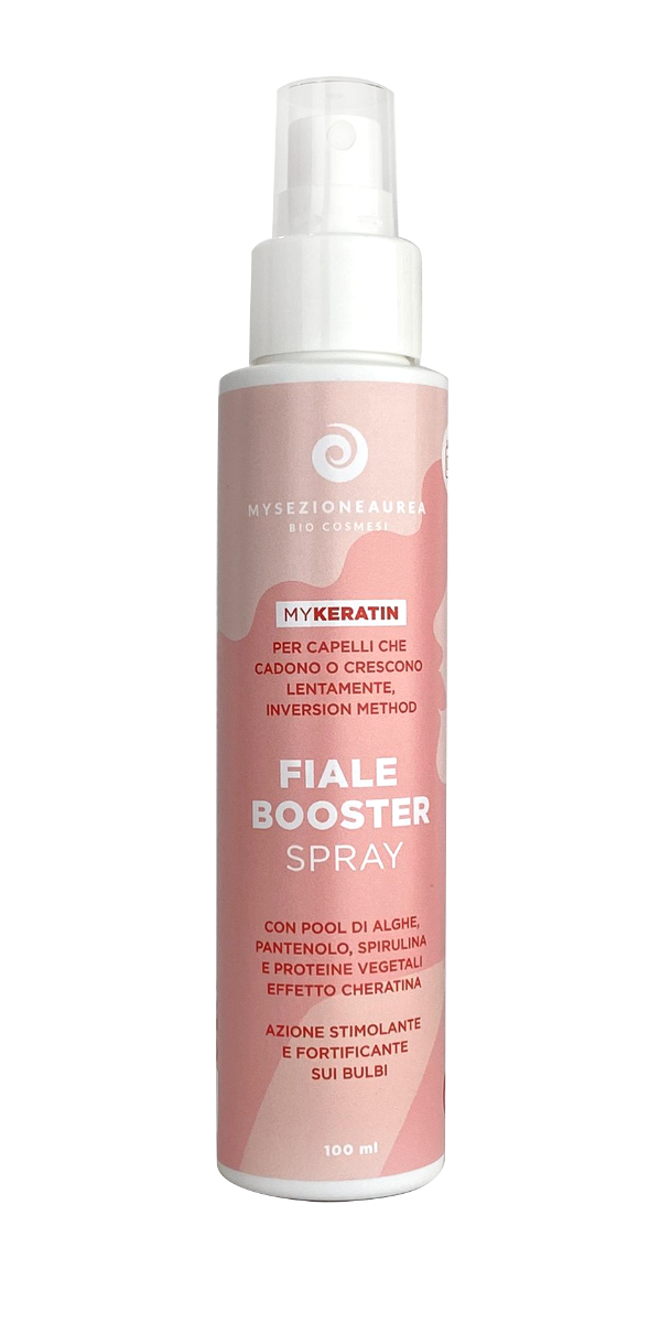 Fiale booster spray per capelli che cadono, crescono lentamente e inversion method