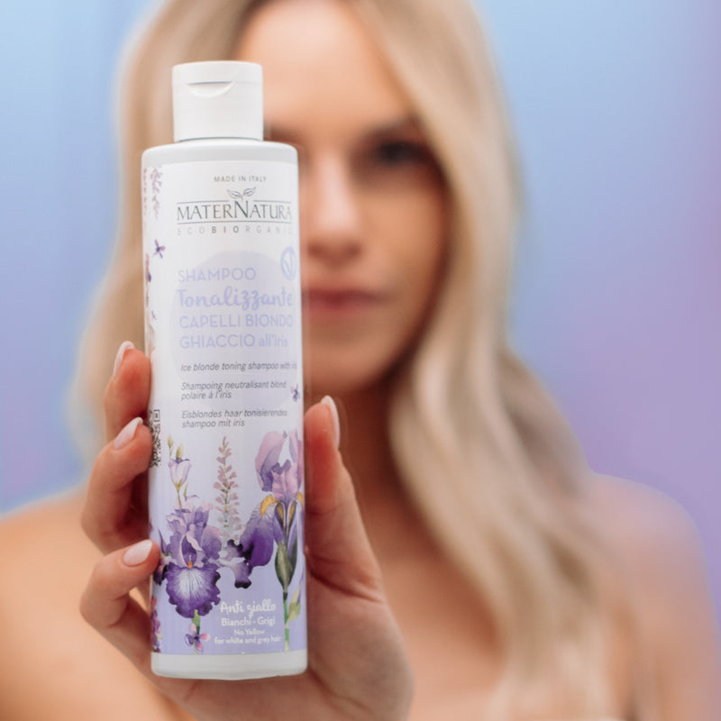 Shampoo Tonalizzante Capelli Biondo Ghiaccio all'Iris